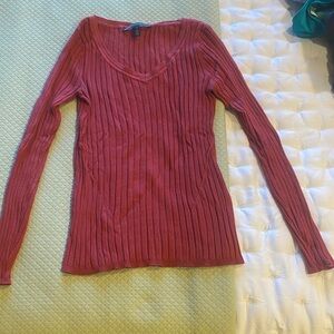 WHBM Rust Long Sleeve Top
